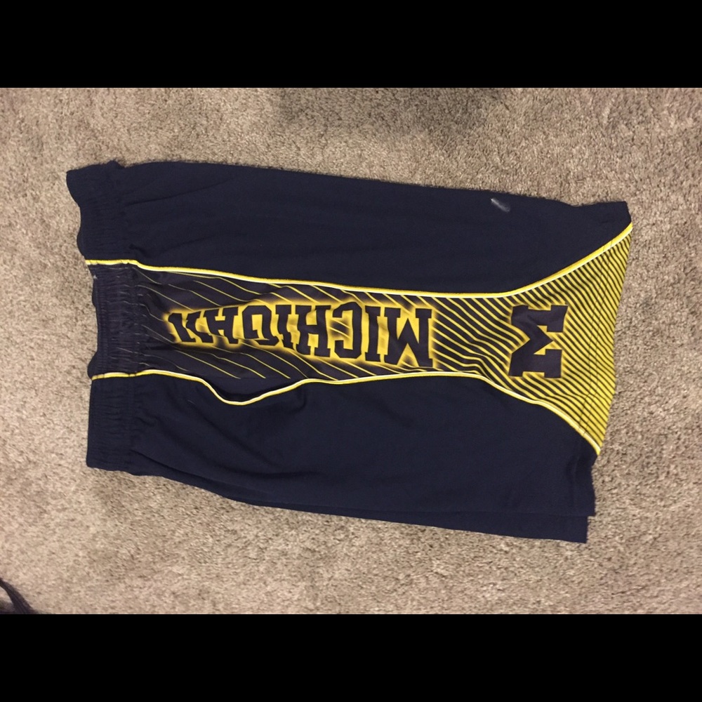 University of Michigan Adidas Basketball Shorts